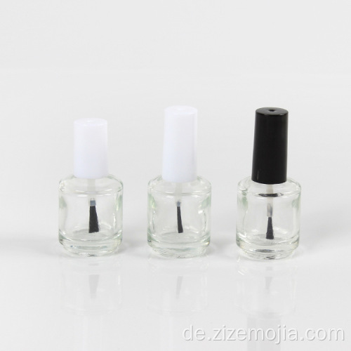 Leere benutzerdefinierte runde Glas 15ml Nagellackflasche